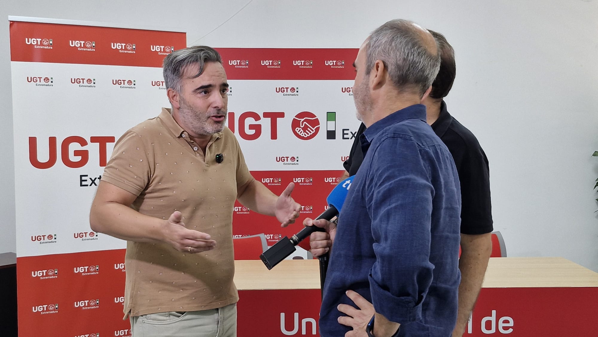 Francisco Morcillo en declaraciones a los medios.