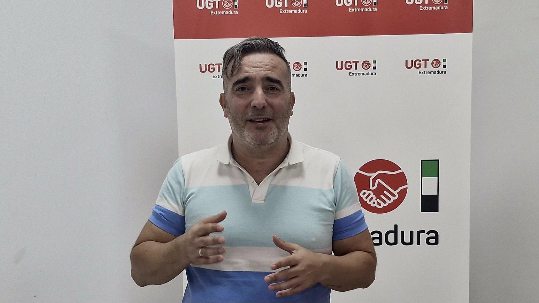 Francisco Morcillo, secretario de Política Institucional y Empleo de UGT Extremadura.