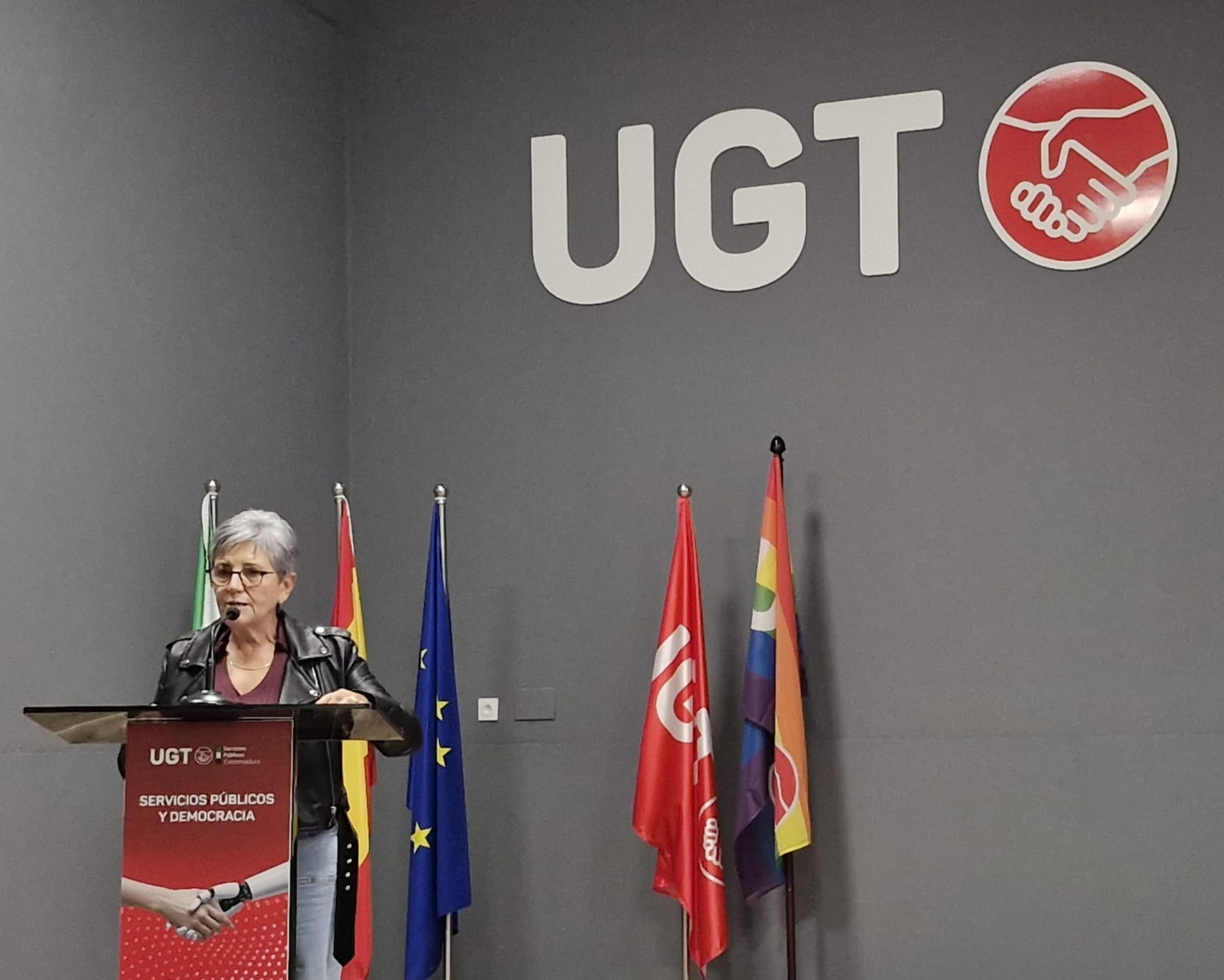 Paro Sánchez, secretaria general de UGT Extremadura.